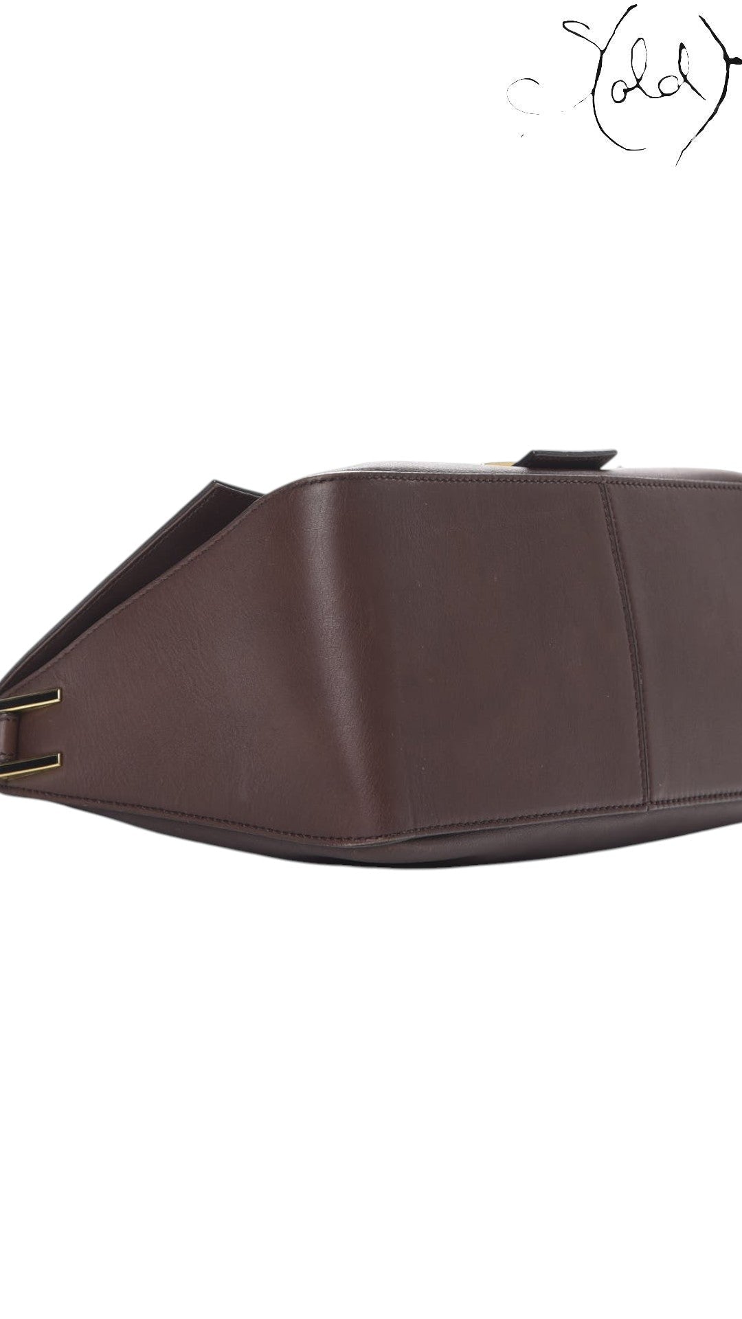 Fendi Big Forever Mama Baguette Brown Calfskin side view