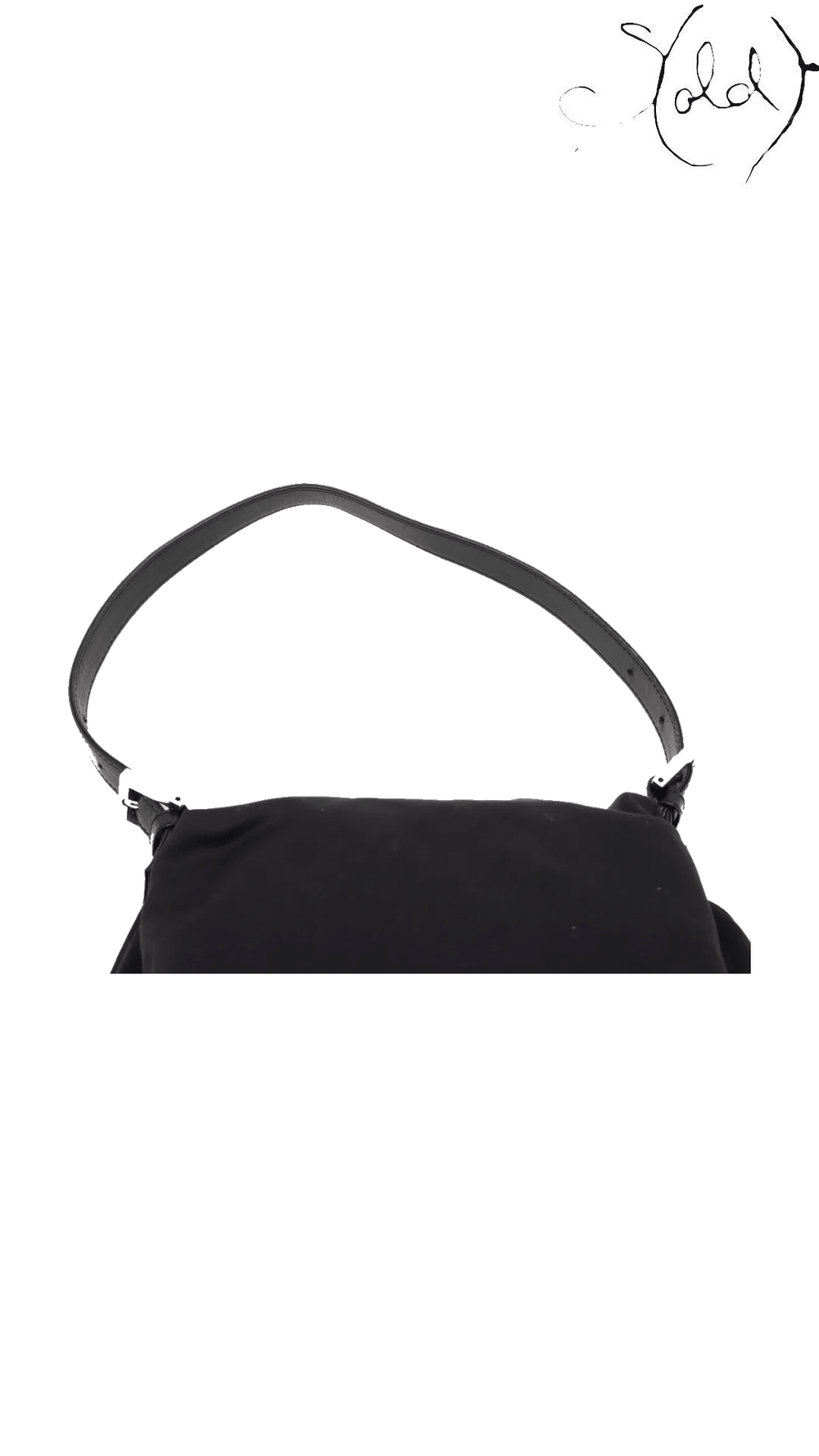 Fendi Mamma Baguette black jersey shoulder bag 26325 - view 6