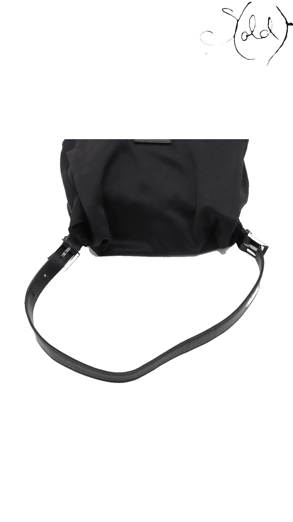 Fendi Mamma Baguette black jersey shoulder bag 26325 - view 5