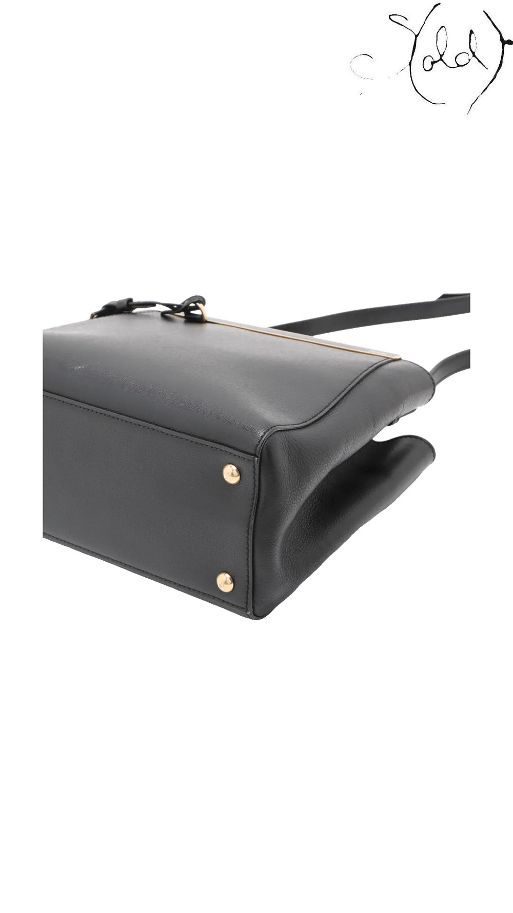 Fendi Petit 2Jours Black Leather Bag 8BH253 view 3