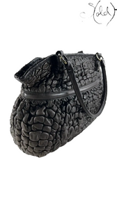 Fendi Chef Puckered Bubble dark brown leather tote - view 2