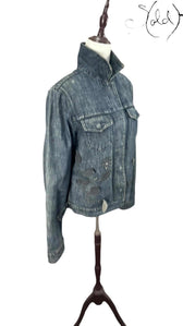 Fendi Jeans Floral Denim Jacket – Embroidered Archive, Detail view | Sold Attire