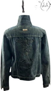 Fendi Jeans Floral Denim Jacket – Embroidered Archive, Base view | Sold Attire