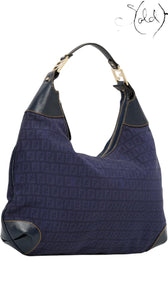 Fendi Mama Baguette Blue Shoulder Bag, Interior view | Sold Attire