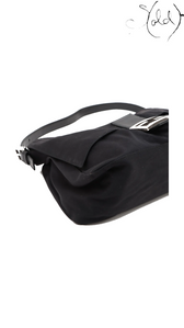 Fendi Mamma Baguette black jersey shoulder bag 26325 - view 4