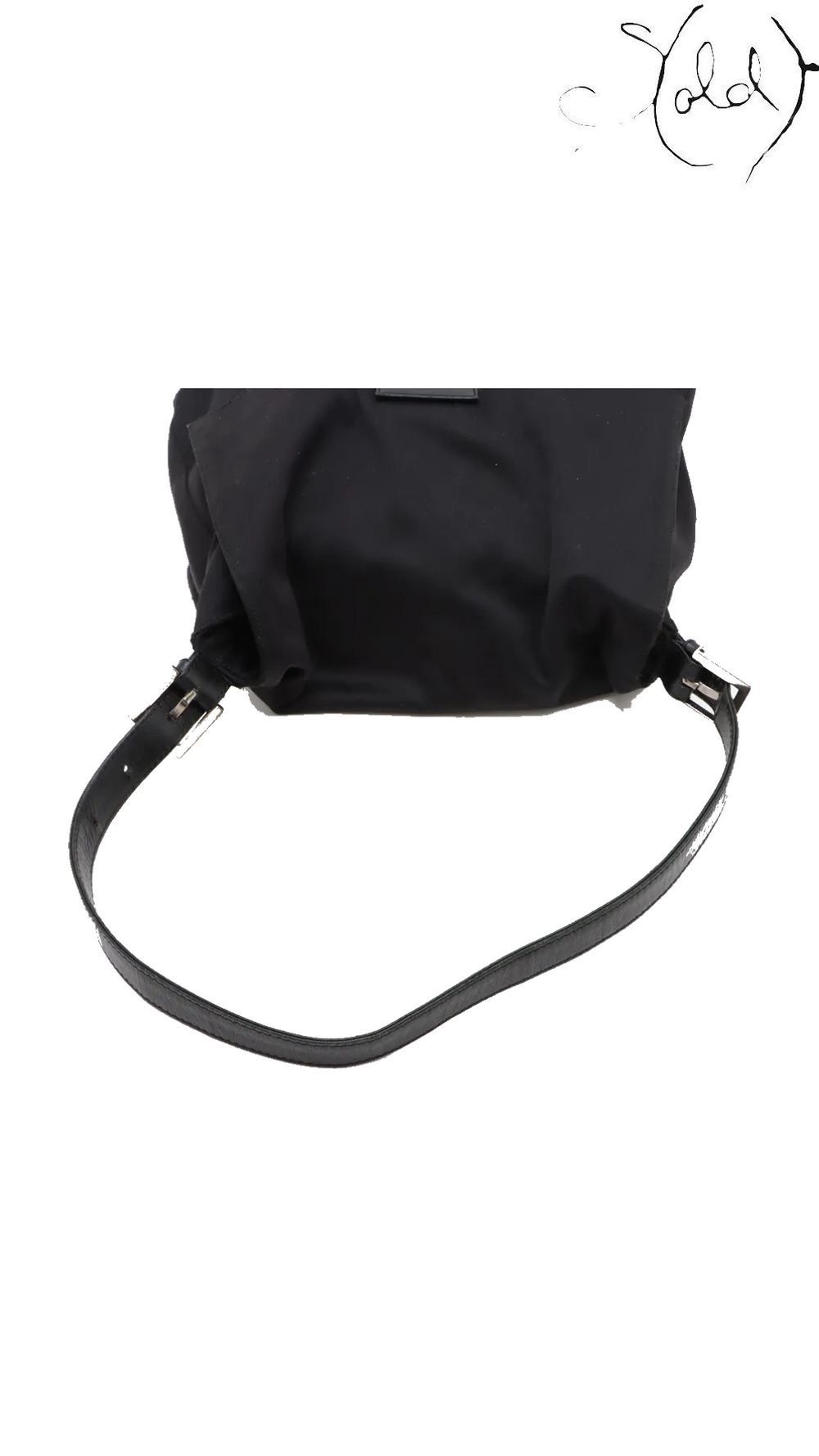 Fendi Mamma Baguette black jersey shoulder bag 26325 - view 5