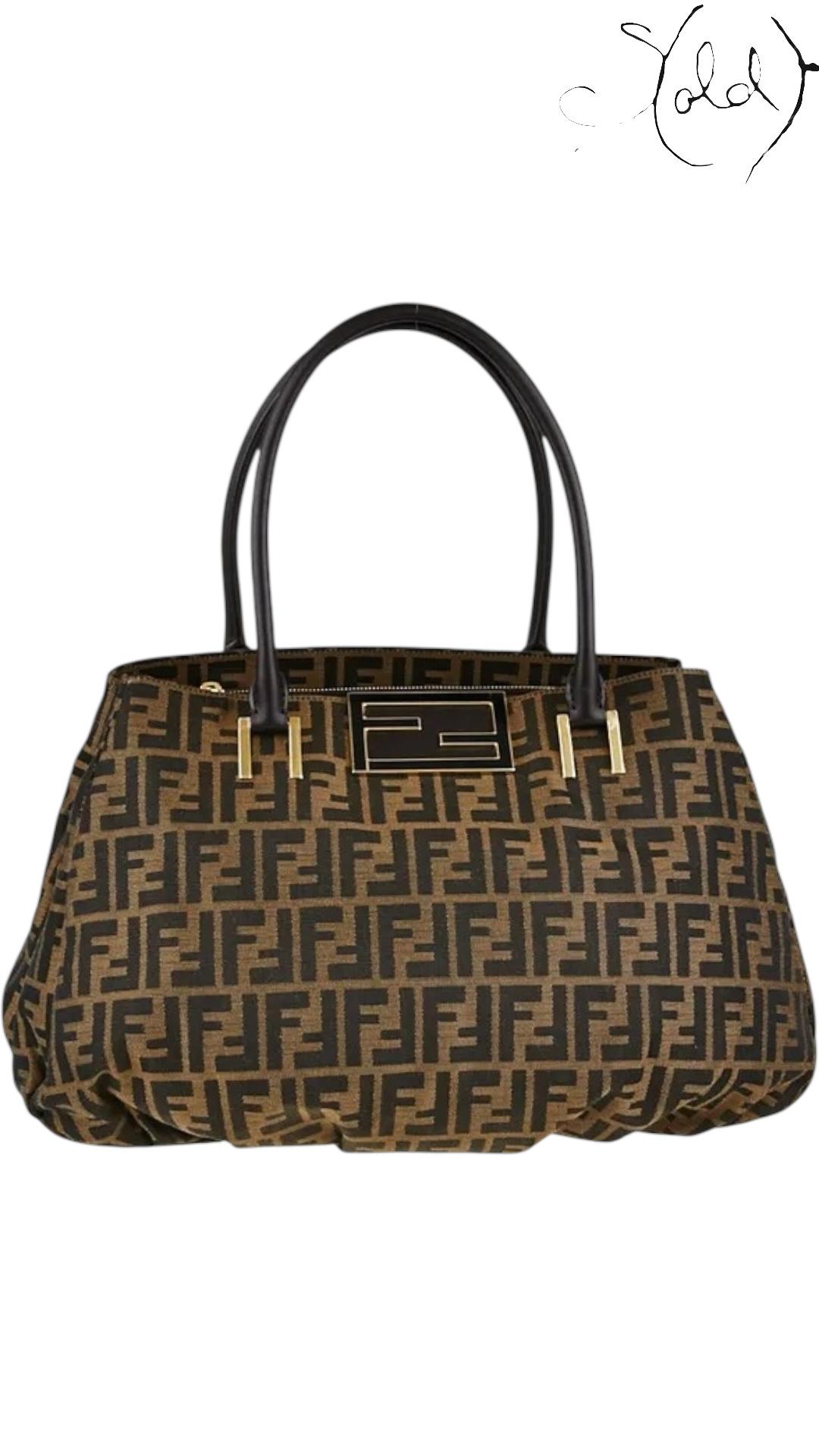 Fendi Mia Shopper Tote Zucca Canvas – Archive Edition | Sold Attire - Sold Attire