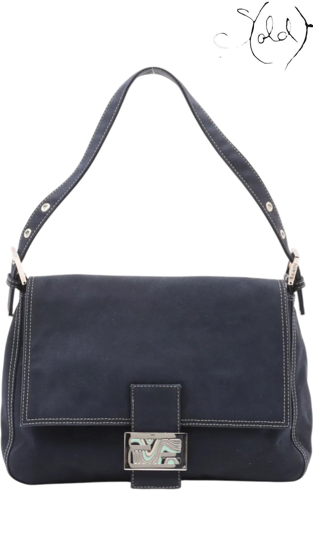 Fendi Mama Denim Shoulder Bag Blue Limited Edition — Authenticated Pre-Owned | Sold Attire