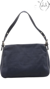 Fendi Mama Denim Shoulder Bag Blue Limited Edition, Back view | Sold Attire