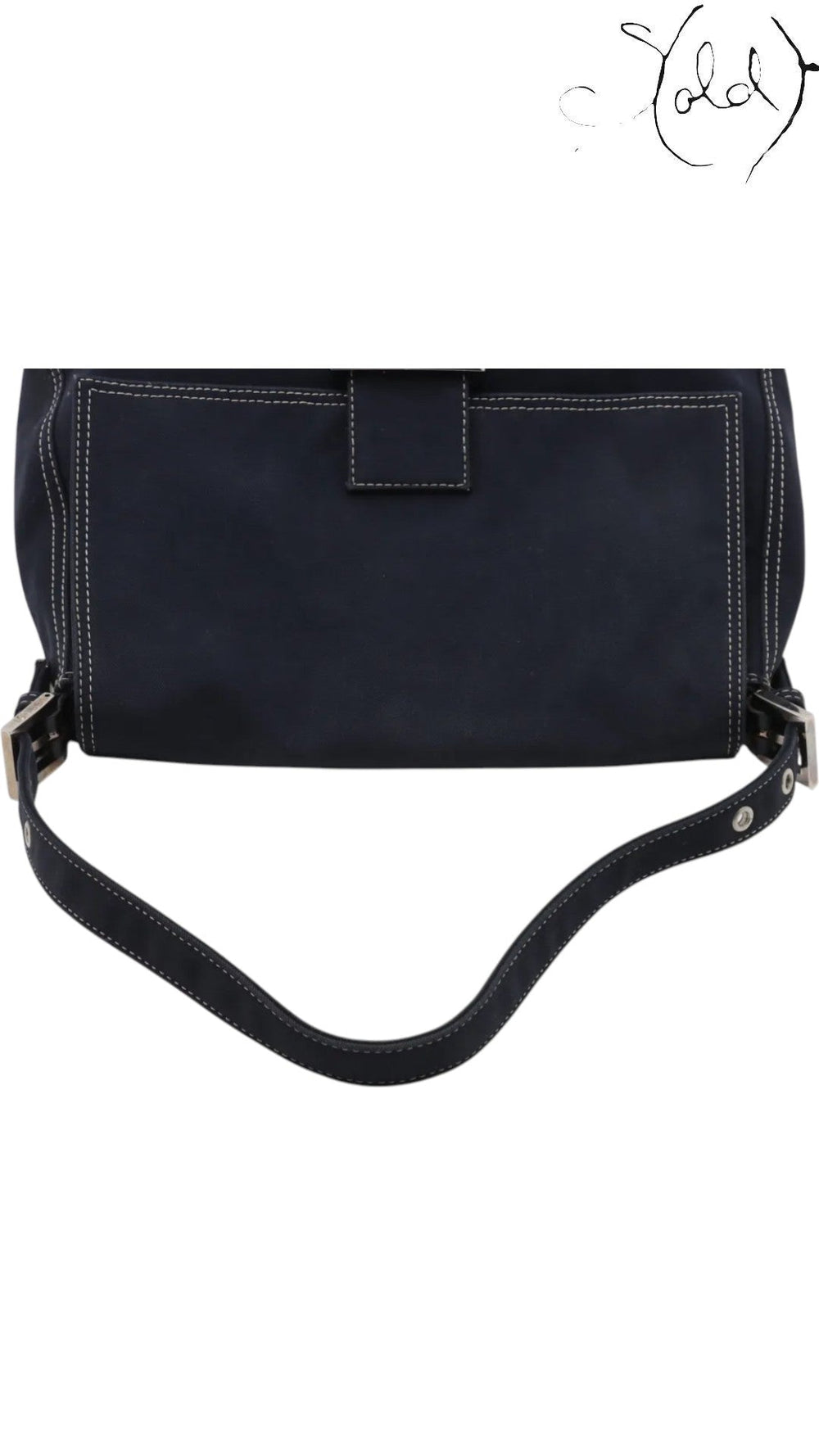 Fendi Mama Denim Shoulder Bag Blue Limited Edition, Hardware detail | Sold Attire