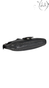 Fendi Selleria Baguette Black Calfskin - clasp and hardware detail | Sold Attire