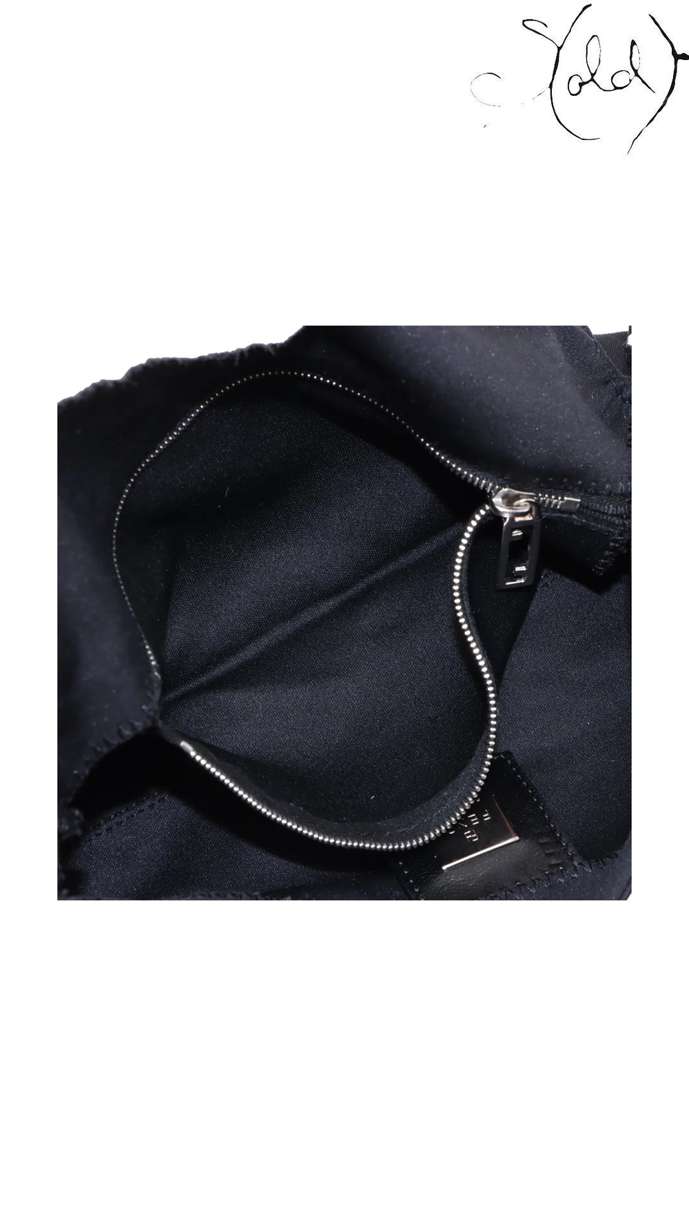 Fendi Small Mamma Baguette black jersey shoulder bag - view 8