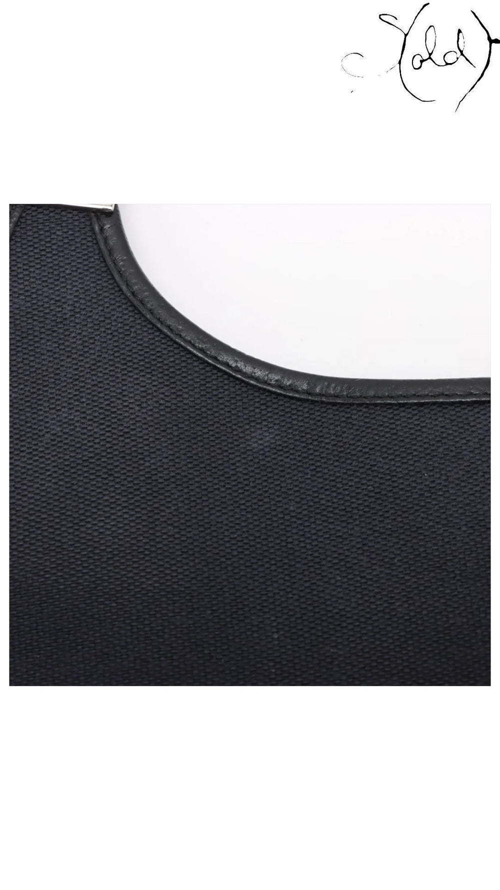gucci jackie navy black canvas, detail view 10