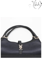 gucci jackie navy black canvas, detail view 5