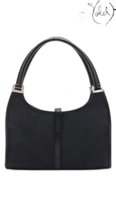gucci jackie navy black canvas, detail view 1
