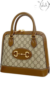 Gucci Brown Horsebit Handbag with Gold Hardware, Authenticated Pre-Owned | Sold Attire