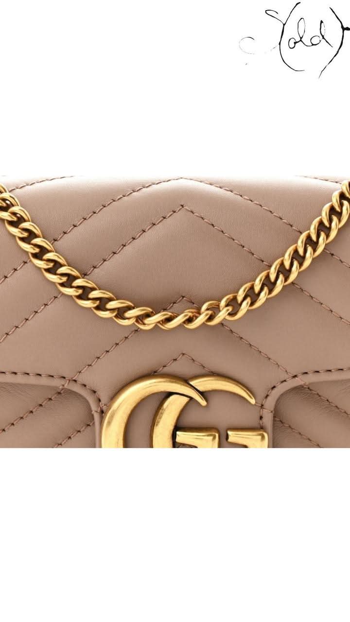 Gucci GG Marmont Super Mini Shoulder Bag Porcelain Rose 2020s | Sold AttireShoulder BagGucciSold Attire