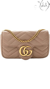 Gucci GG Marmont Super Mini Shoulder Bag Porcelain Rose 2020s, Authenticated Pre-Owned | Sold Attire