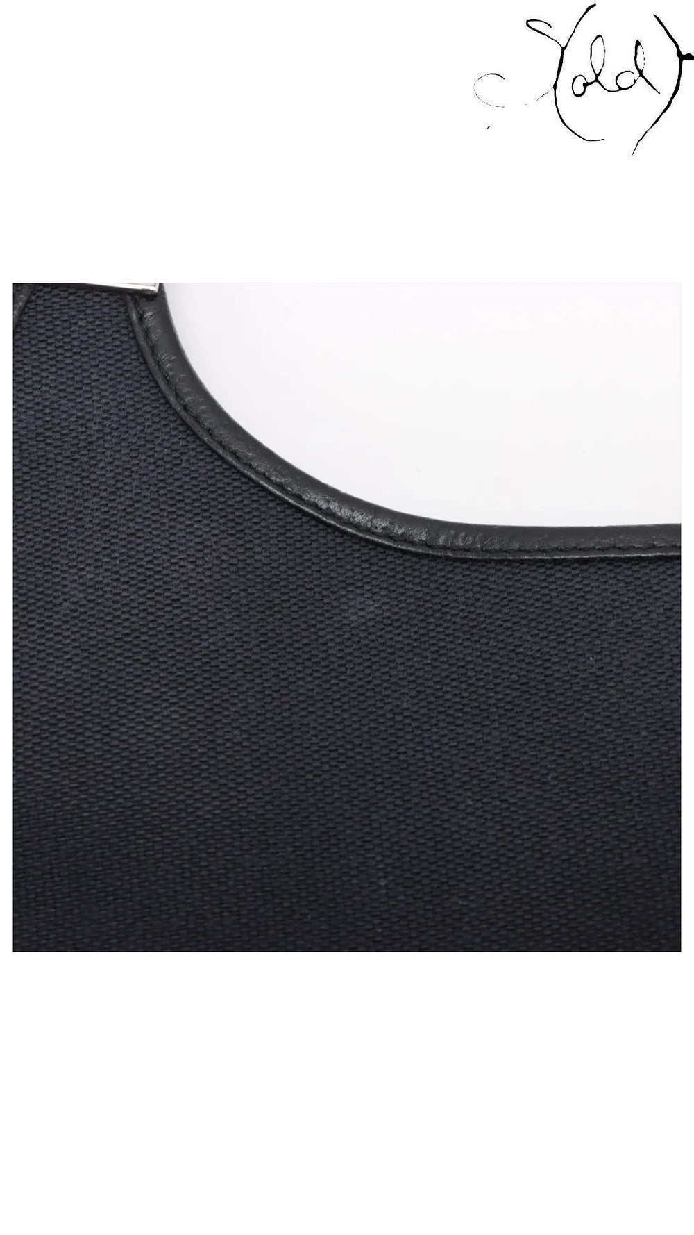 gucci jackie navy black canvas, detail view 10