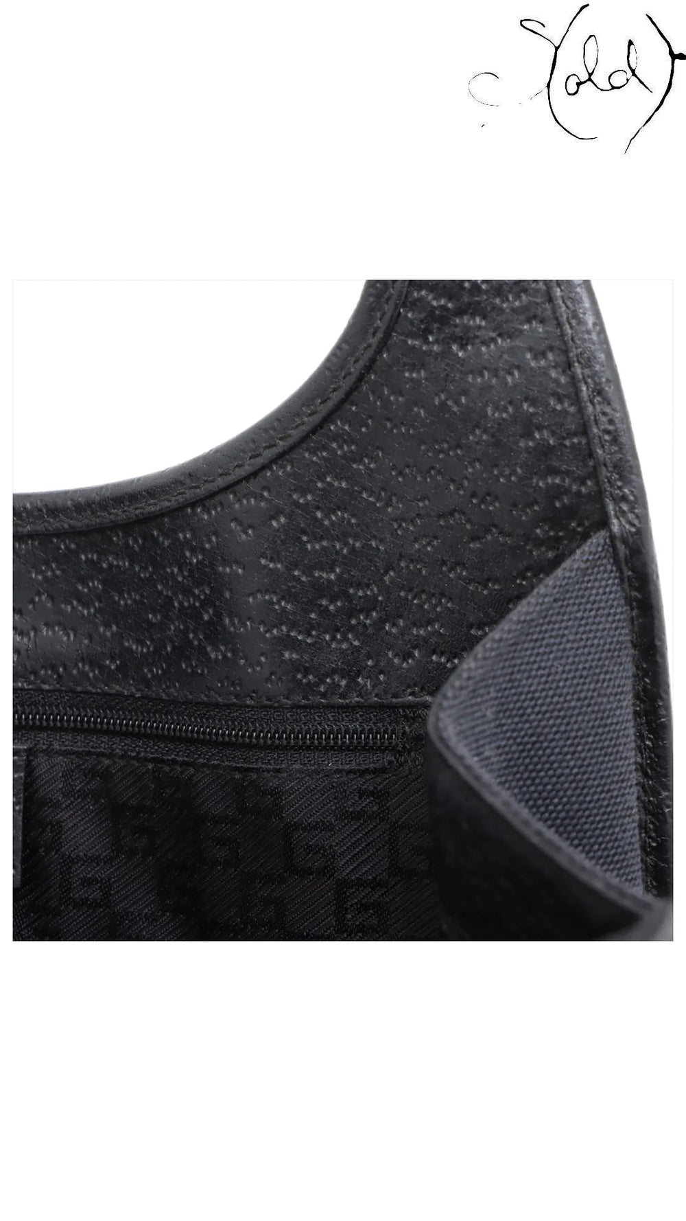 gucci jackie navy black canvas, detail view 12