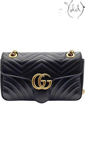 Gucci GG Marmont Black Matelassé Shoulder Bag, Authenticated Pre-Owned | Sold Attire
