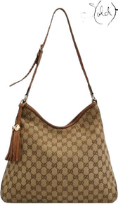 Gucci Marrakech GG Canvas & Leather Hobo Bag, Authenticated Pre-Owned | Sold Attire
