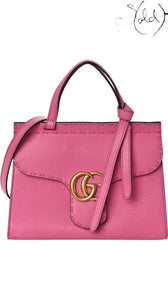 Gucci Mini GG Marmont Top Handle Bag – Tropical Pink Cellarius, Authenticated Pre-Owned | Sold Attire