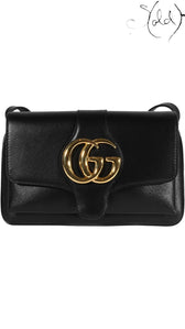 Gucci Arli Small Shoulder Bag Black Leather GG Hardware, Authenticated Pre-Owned | Sold Attire