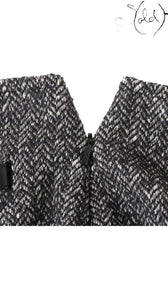 Gucci Herringbone Wool Skirt - Italian Craft, Hardware detail | Sold Attire
