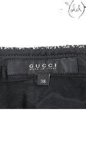 Gucci Herringbone Wool Skirt - Italian Craft, Interior view | Sold Attire