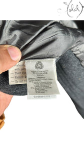Gucci Wool Cape Coat Charcoal GG Monogram 1990s Size 42-44, Hardware detail | Sold Attire
