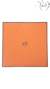 Hermes Carre 90 Kosmima Navy Khaki Silk Scarf - detail view 6