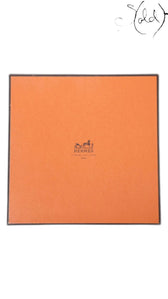 Hermes Carre 90 Kosmima Navy Khaki Silk Scarf - detail view 6