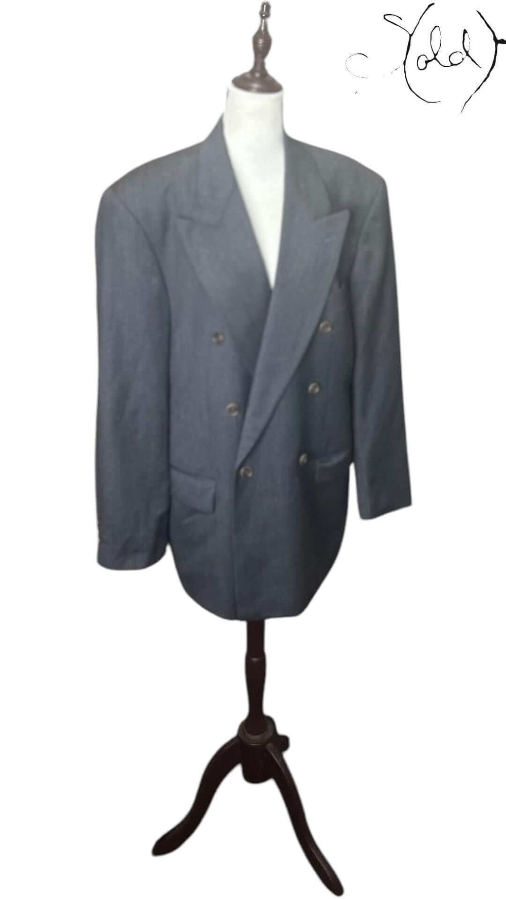 Hugo Boss Al Capone Suit Virgin Wool EU50 Vintage Classic, Interior view | Sold Attire