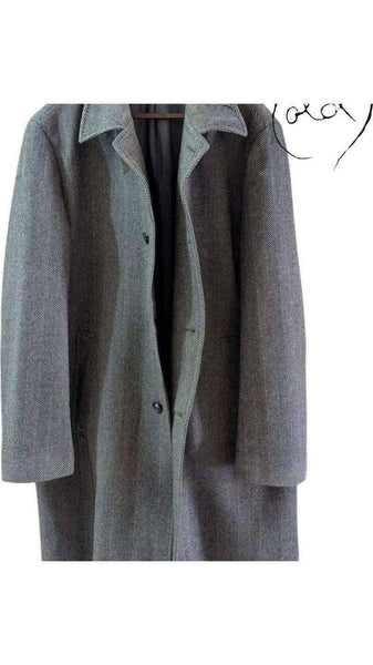 Product: Hugo Boss Grey Herringbone Coat – XL Size