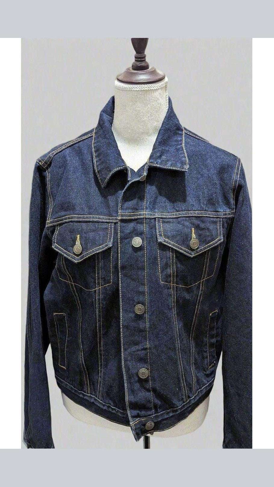 Indigo Denim Jacket - Vintage Classic Cool - Sold Attire