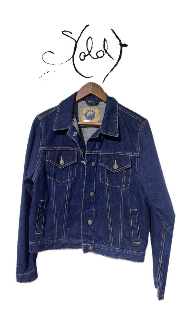 Indigo Denim Jacket - Vintage Classic Cool - Sold Attire