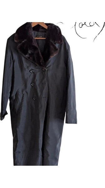 Product: Italian Fur-Collared Winter Coat - Old Money Style