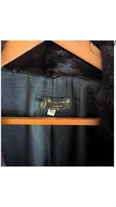 Italian Fur-Collared Winter Coat - Old Money Style, Interior view | Sold Attire