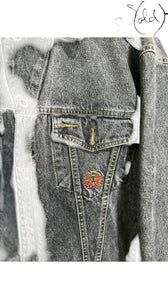 Italian Vintage Denim Jacket – Vintage Rugged Classic, Side view | Sold Attire