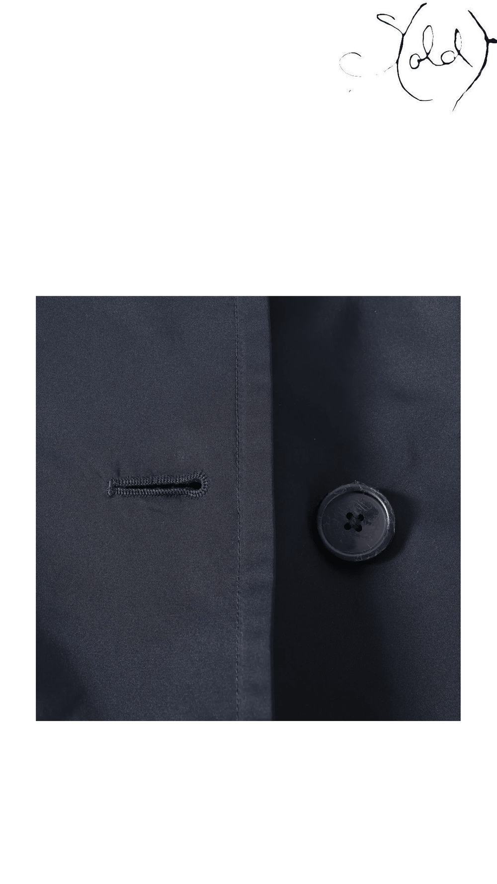 Jil Sander Navy Belted Coat Size 32 - view 3