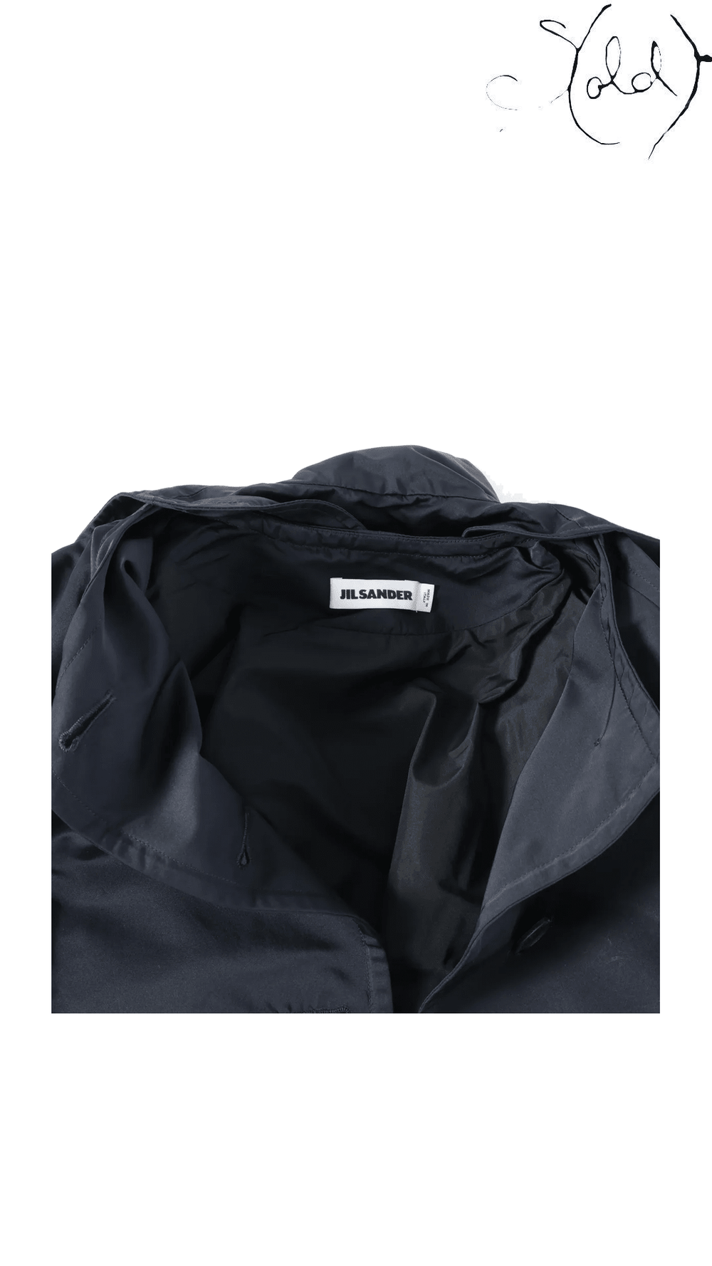 Jil Sander Navy Belted Coat Size 32 - view 4