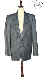 Lanvin Boutique Houndstooth Blazer Grey Black 1990s Size 44, Authenticated Pre-Owned | Sold Attire