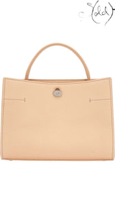 Loro Piana Cluisee Medium Tote – Light-Pink Calfskin, Back view | Sold Attire