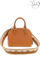 Louis Vuitton Alma BB in Gold Miel Epi Leather – Archival Petite Icon, Back view | Sold Attire