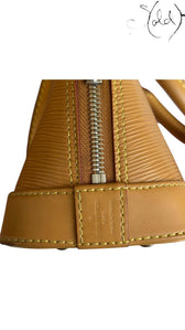 Louis Vuitton Alma BB in Gold Miel Epi Leather – Archival Petite Icon, Detail view | Sold Attire