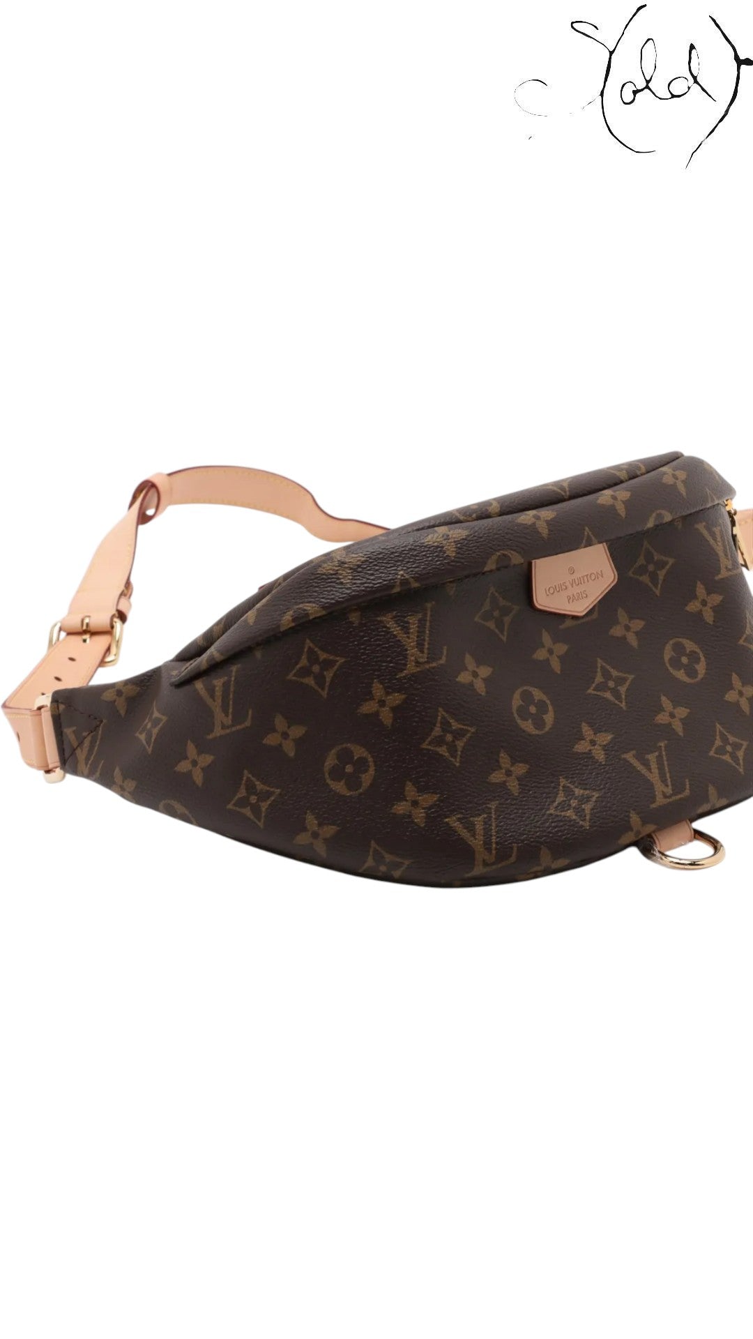 Louis Vuitton Monogram Bum Bag with RFID Chip, Detail view | Sold Attire
