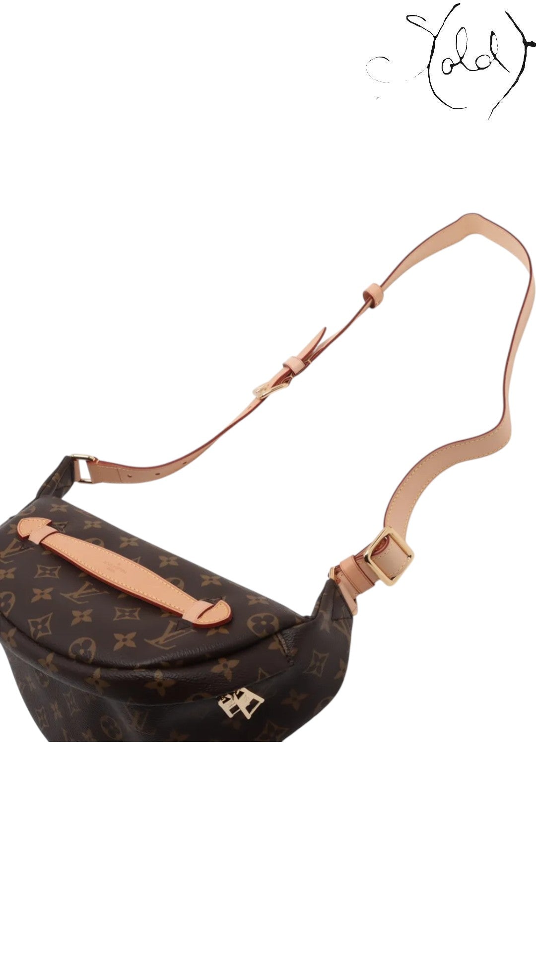 Louis Vuitton Monogram Bum Bag with RFID Chip, Hardware detail | Sold Attire