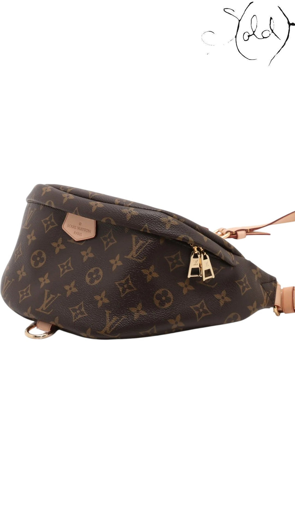 Louis Vuitton Monogram Bum Bag with RFID Chip, Interior view | Sold Attire