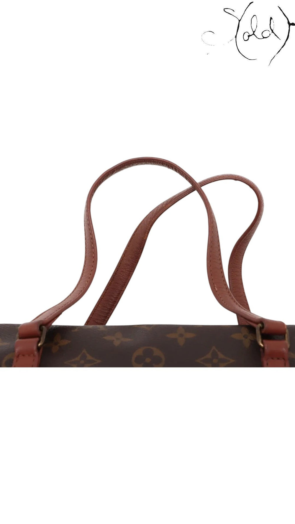 Sold Attire vintage Louis Vuitton Papillon 30 handbag featuring brown Monogram coated canvas and vachetta leather handles